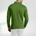 thumbnail image 4 of Homeyce Men's Golf Polo Shirts Long Sleeve Collared Shirt Moisture Wicking Performance Lightweight Soft Button Down Polo Tee Shirts Solid color Quick Dry Pullover,Green 2XL, 4 of 4