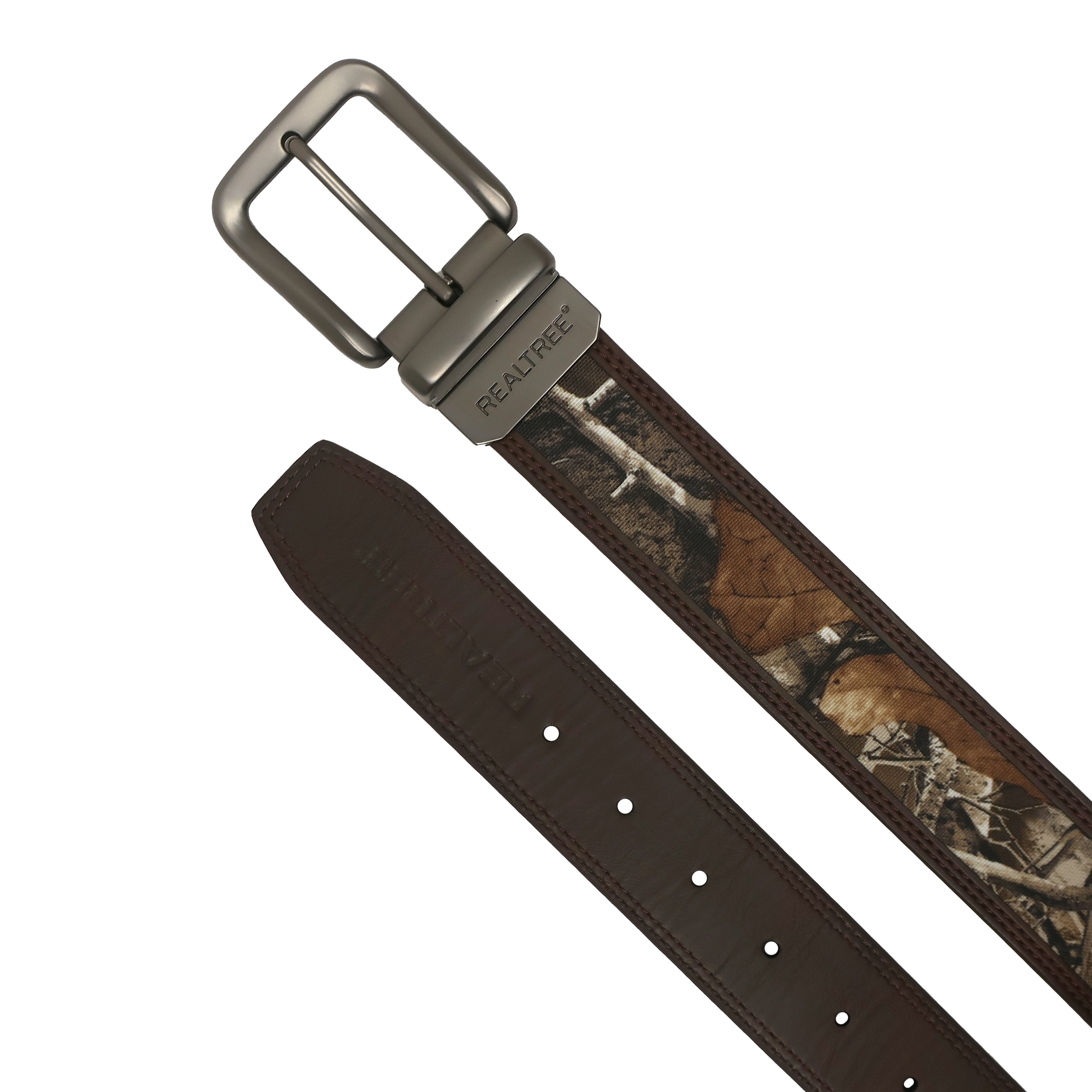Realtree Men's Edge to Brown Reversible Belt Size S/M