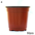thumbnail image 2 of Manunclaims 50 Packs 4 Inches Plastic Plant Nursery Pots with Drainage Holes, Reusable Plastic Pots Seed Starting Pot Flower Plant Container for Succulents, Seedlings, Cuttings, Transplanting, 2 of 8