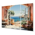 thumbnail image 2 of Designart "Creativity Abounds by the Beachside I" Italian Metal Wall Art Set, 2 of 5