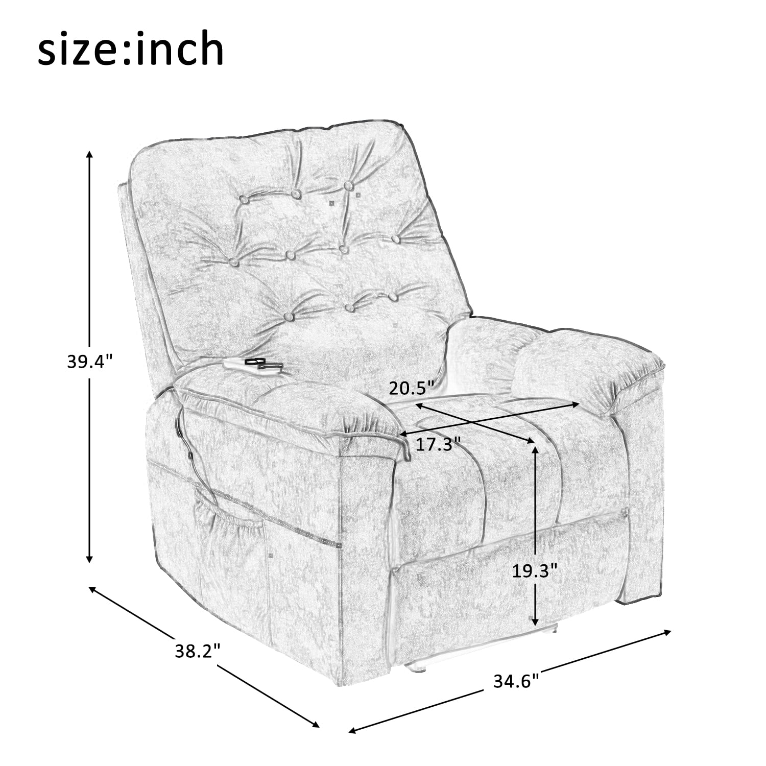 Kepooman Power Lift Recliner Chair, Fabric Upholstery Sofa Recliner, Electric Recliner Chair for Living Room Lounge, Red Kepooman Power Lift Recliner Chair, Fabric Upholstery Sofa Recliner, Electric Recliner Chair for Living Room Lounge, Red