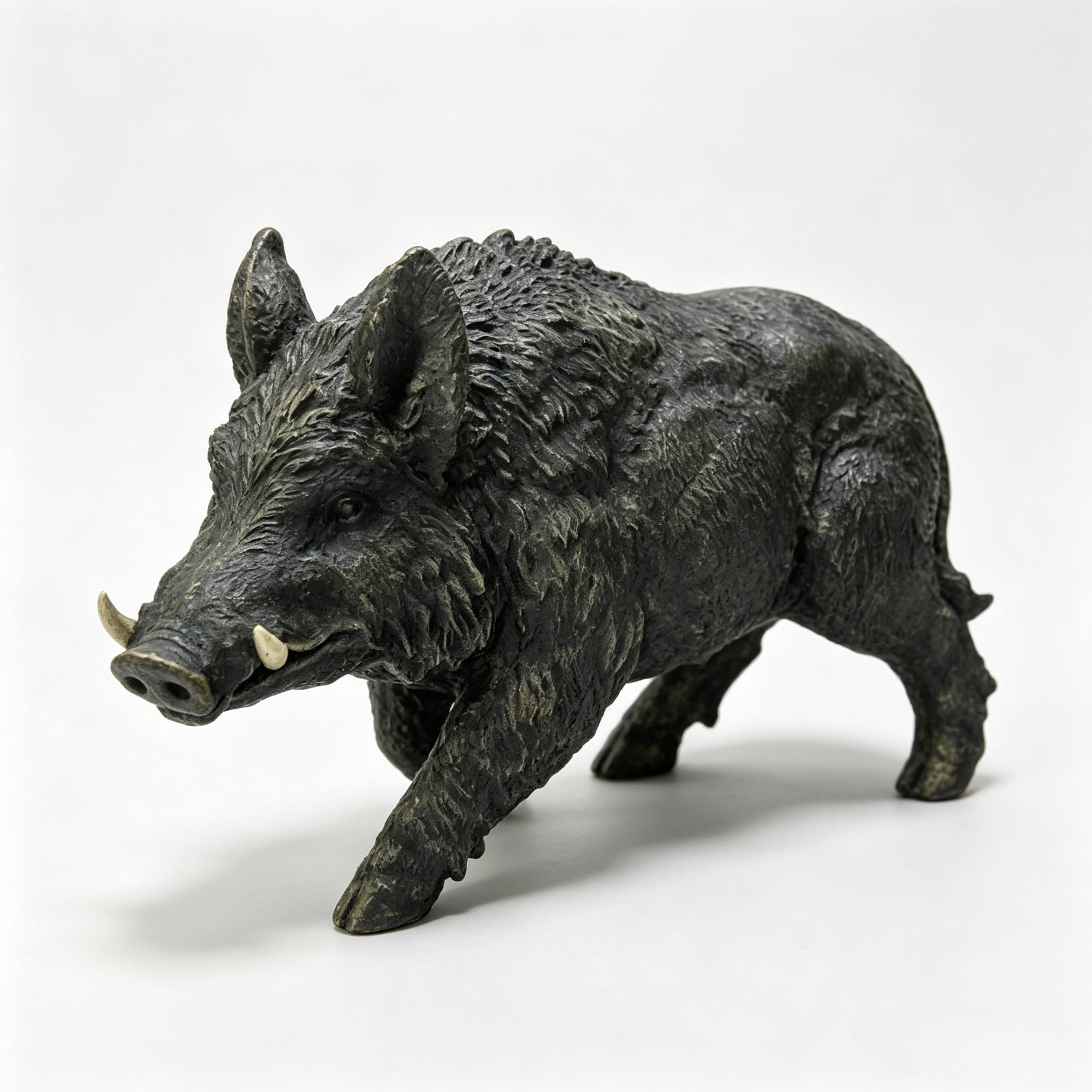 GDF Studio Wild Boar Resin Indoor/Outdoor Guardian Statue, Weather-Resistant Decor Figurine for Garden & Courtyard