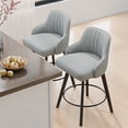thumbnail image 6 of Zimtown Modern Swivel Barstools Set of 1, Padded Bar Chairs 26" for Dining Room, Kitchen Island, Bar, Ash Gray, 6 of 8