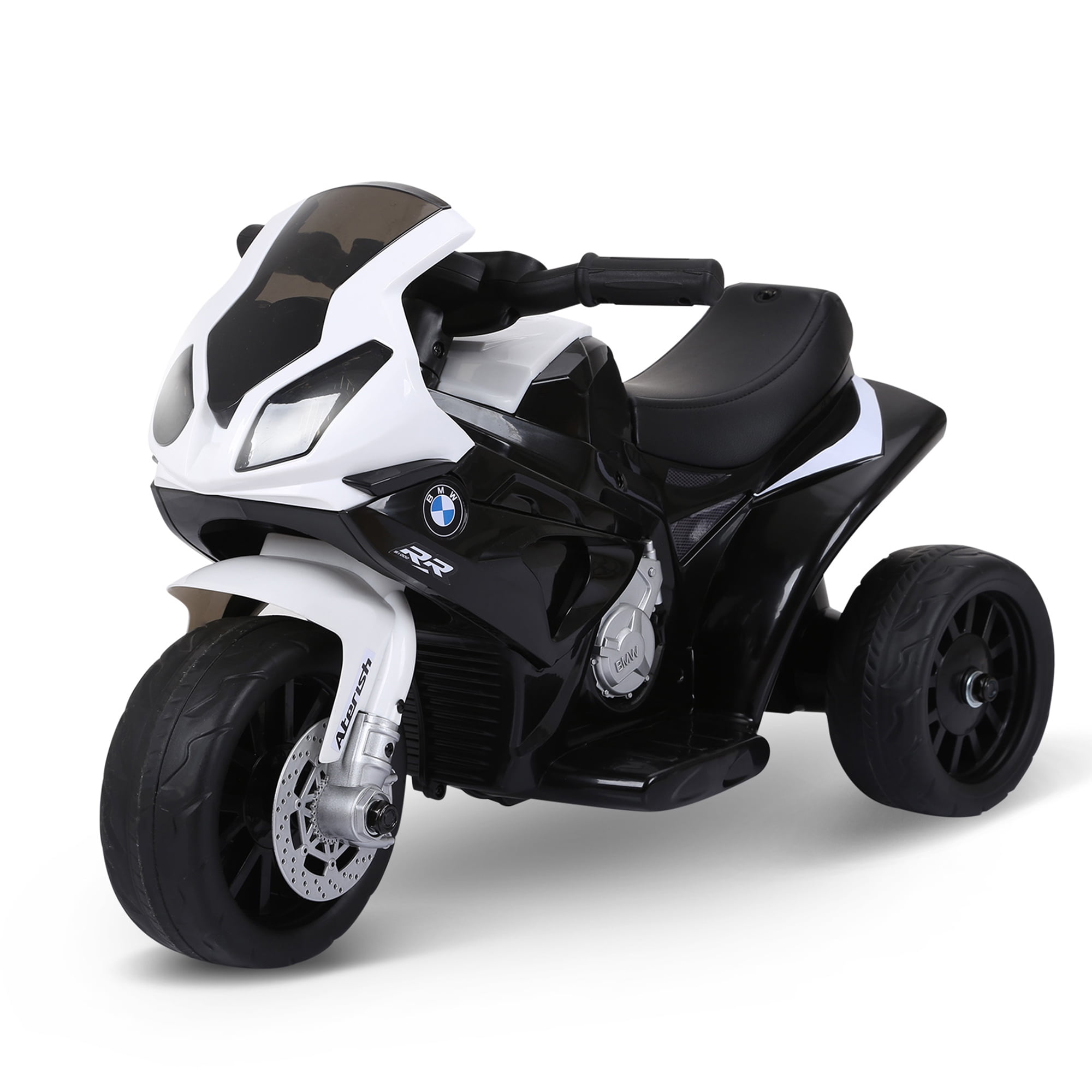 Aosom 6V Kids Motorcycle Licensed BMW with Headlight, Music, Black
