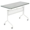 Safco® Impromptu™ Mobile Training Table Top, Rectangular, 48"W x 24"D, Gray (Base Sold Separately)