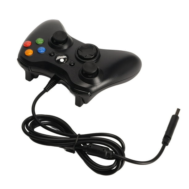 Mando de juegos con cable, multifuncional, cómodo, con vibración, para juegos Android, color negro