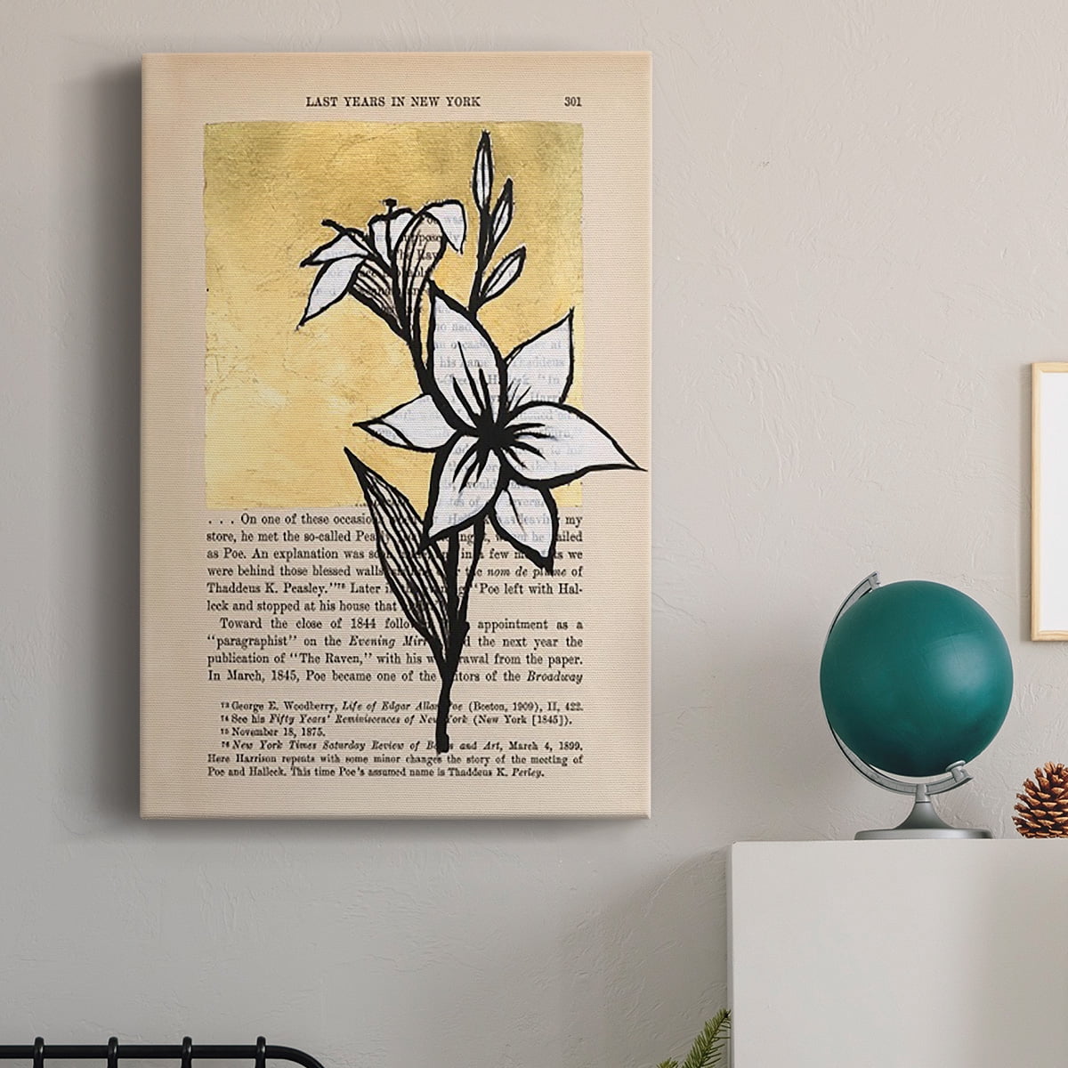 Floral Diary I Premium Gallery Wrapped Canvas - Ready to Hang
