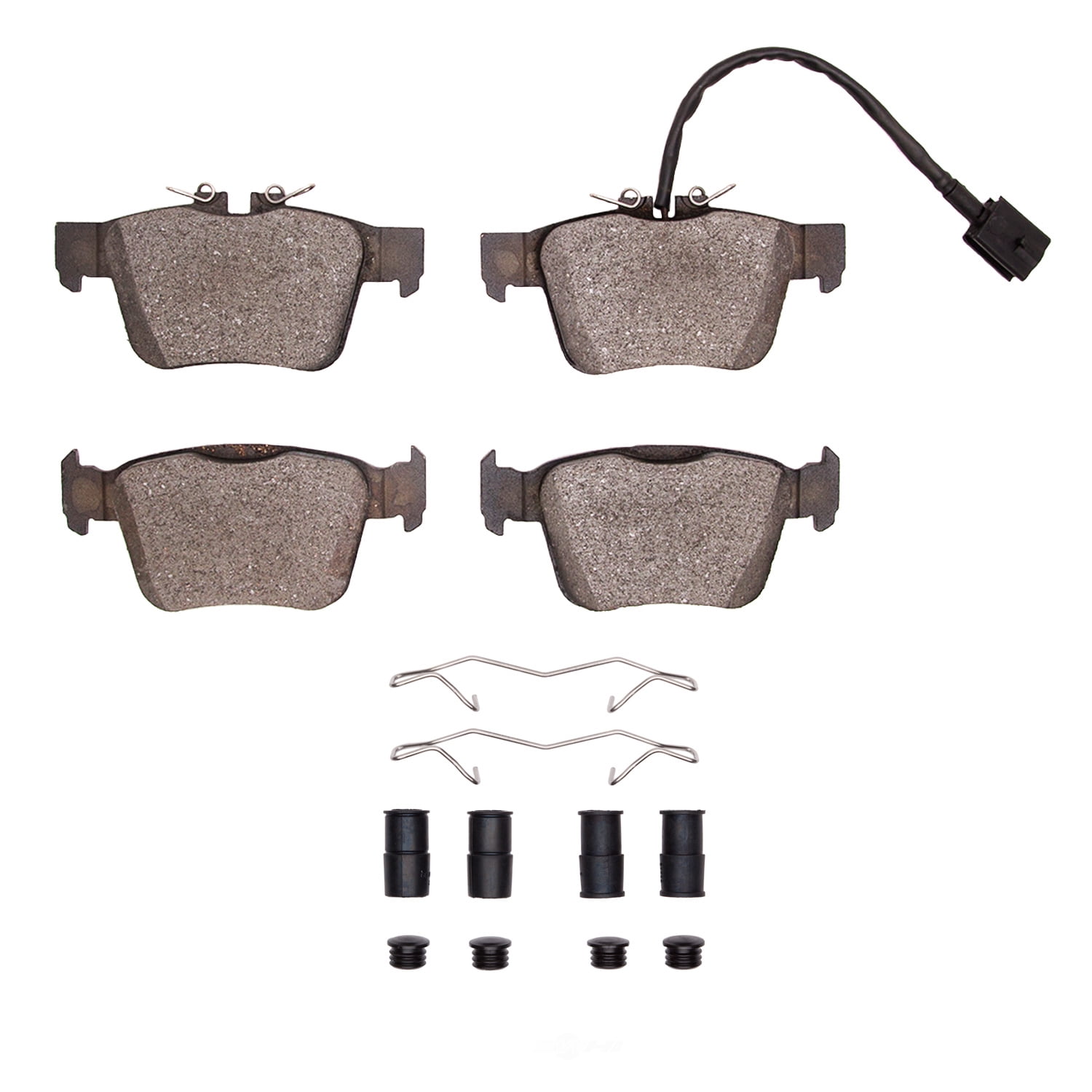 Dynamic Friction Company 1551-1989-01 DFC 5000 Advanced Brake Pads - Ceramic and Hardware Kit - OE