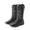 BLACK, variant on Women's Cowboy Boots Mid Calf Cowgirl Boots Square Toe Chunky Heel Embroidery Stitched Western Boots