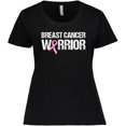 thumbnail image 3 of Inktastic Breast Cancer Warrior Women's Plus Size T-Shirt, 3 of 5