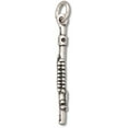 thumbnail image 1 of Sterling Silver 16" 1mm Box Chain 3D Flute Musical Instrument Pendant Necklace, 1 of 2