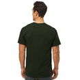 thumbnail image 3 of M&O Gold Soft Touch T-Shirt for Men, 100% Cotton Short Sleeve Taped Neck Forest Green Tee, 3XL, 3 of 6