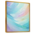thumbnail image 2 of Designart "Gentle Azure Spectrum" Abstract Shapes Floater Framed Canvas Art Print, 2 of 5