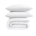 thumbnail image 5 of TRULY SOFT Green Solid White King 3 Piece Comforter Set, Solid Color Themed, Oeko-TEX Certified Confidence, 5 of 9