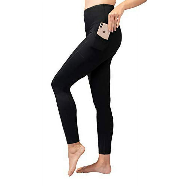 90 Degree By Reflex Womens Powerflex Polygiene High Waist Full Length  Legging - Black - X Small - 2 Pack