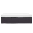 thumbnail image 3 of Modway Convene Rectangle Fabric Rattan Patio Ottoman in Espresso/White, 3 of 4