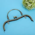 thumbnail image 1 of Tailor Accessories Iron M-Shaped Embossed Hand-Pull Purse Frame, 20.5CM Bag Clasp Lock, With Flower-Shape For DIY Crafts, 1 of 8