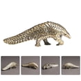thumbnail image 2 of EeaseCA 1Pc Brass Retro Pangolin Tabletop Ornament Small Brass Desktop Decor for Home, 2 of 7