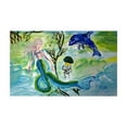 thumbnail image 1 of Betsydrake DM1189G 30 x 50 in. Mermaid & Jellyfish Door Mat - Large, 1 of 1