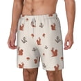 thumbnail image 2 of Uemuo Cute Squirrel Pattern Mens Swim Trunks Quick Dry Board Shorts with Mesh Lining, Stretch Beach Shorts Quick Dry No-Chafing Board Shorts-Medium, 2 of 9