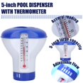 thumbnail image 4 of Dispensers Swimming Pool Chemical Chlorine Dispenser with Thermometer Tablet Soap Dispenser Pump Shower, 4 of 7