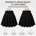 thumbnail image 2 of SOMER Black Mini Skirt, Comfy Mini Skirts for Women High Waist Casual, A-Line Summer Fall Women’s Basic Stretch Flared Versatile Skirt 2025, 2 of 8