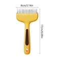 thumbnail image 4 of FEOLGEHLY Pet Dematting Comb for Dogs Cats - Undercoat Rake Deshedding Brush with Stainless Steel Teeth, Rounded Tips, Non-Slip Handle, Gentle Grooming Tool for Long Short Hair Breeds (Yellow), 4 of 7
