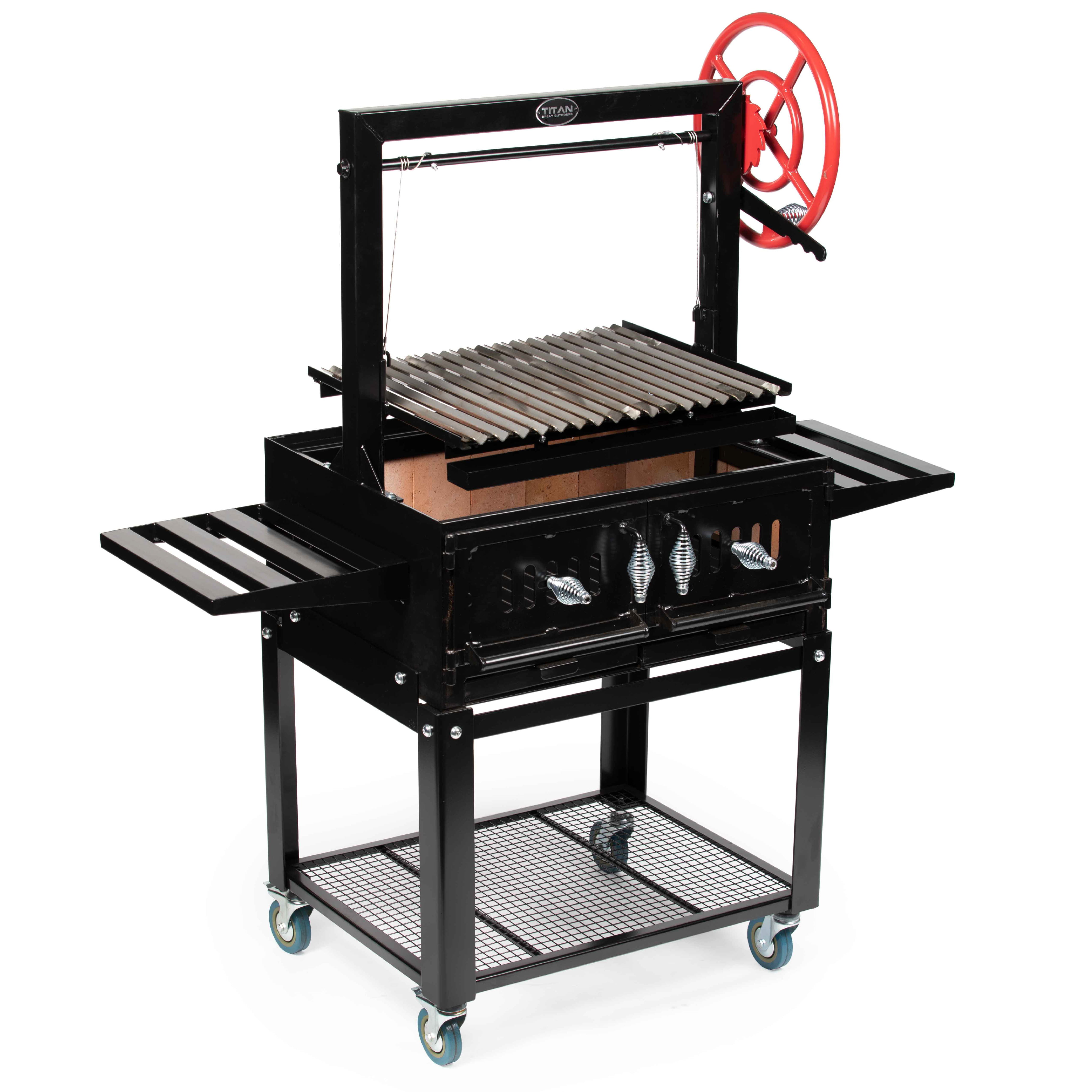 Titane Barbecue à charbon Grill Barbecue Grill Durable Filet Plaque Camping tablew M6Z2 