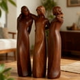 thumbnail image 4 of ZJNGJC Sisters by My Side, 5" Celebrates Friendships Three Sisters Sculpture, Resin Woman Decorative Sculptures Tinted Home Decor Statue, Special Friendship Day Present for Besties Female Brown, 4 of 6