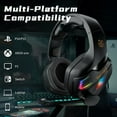 Tatybo Gaming Headset with Mic for PC PS4 PS5 Xbox One Series X/S