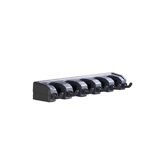 Billuyoard Colgador de fregonas de PP para baño, cocina, inodoro, oficina, edificio, bola de baño, paraguas, gancho de escoba de silicona, soporte Juegos de accesorios de baño Gris Billuyoard HA066924-01
