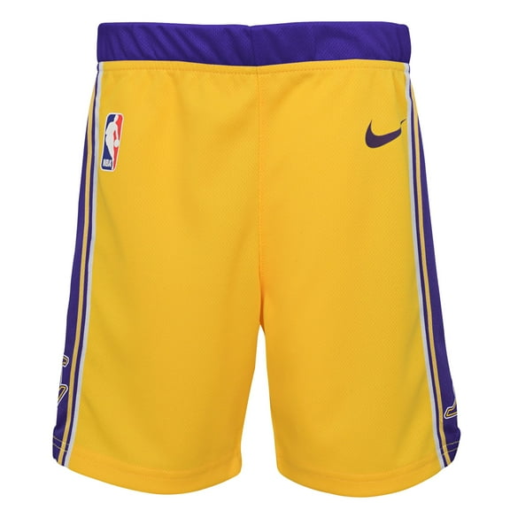 Preschool Nike Gold Los Angeles Lakers Icon Replica Shorts