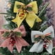 thumbnail image 5 of 5/1x Christmas Mini Berry Bow Ornament Wreath Pendant Gift Box Decoration Powder Glitter Bow Christmas Tree Hanging Decoration, 5 of 5