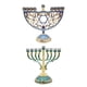 thumbnail image 1 of Estilo Europeo Retro Hanukkah Menorah Suministros Religiosos Adornos 2 Piezas Sunnimix  Candelabro de la Menorá, 1 of 8
