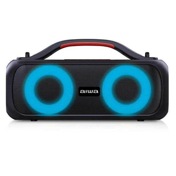 Bocina Aiwa AWS200BT Inalambrica 30W Recargable Negro