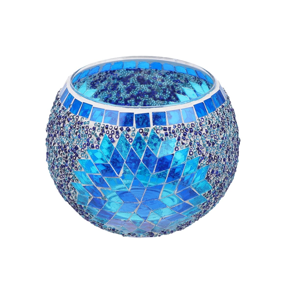 Candle Holder Glass Mosaic Holders Votive Cup Tealight Decorative Desk