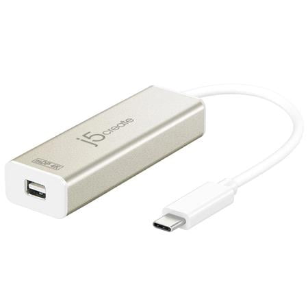 j5create - USB-C to 4K Mini DisplayPort Adapter - White
