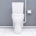 thumbnail image 3 of WinZo 600W Macerator Pump Toilet Upflush System for Basement Extra Tall 19" Comfort With Dual Flush Tank & 3 Connectioned for Sink, Toilet, White, 3 of 7