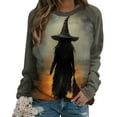 thumbnail image 5 of Halloween Long Sleeve Shirts Women Plus Size Sanderson Sisters Graphic Raglan Long Sleeve Sweatshirt Oversized Crewneck T-Shirt Party Vintage Festival Tops 2025 Season Funny GiftsXdegoge, 5 of 5