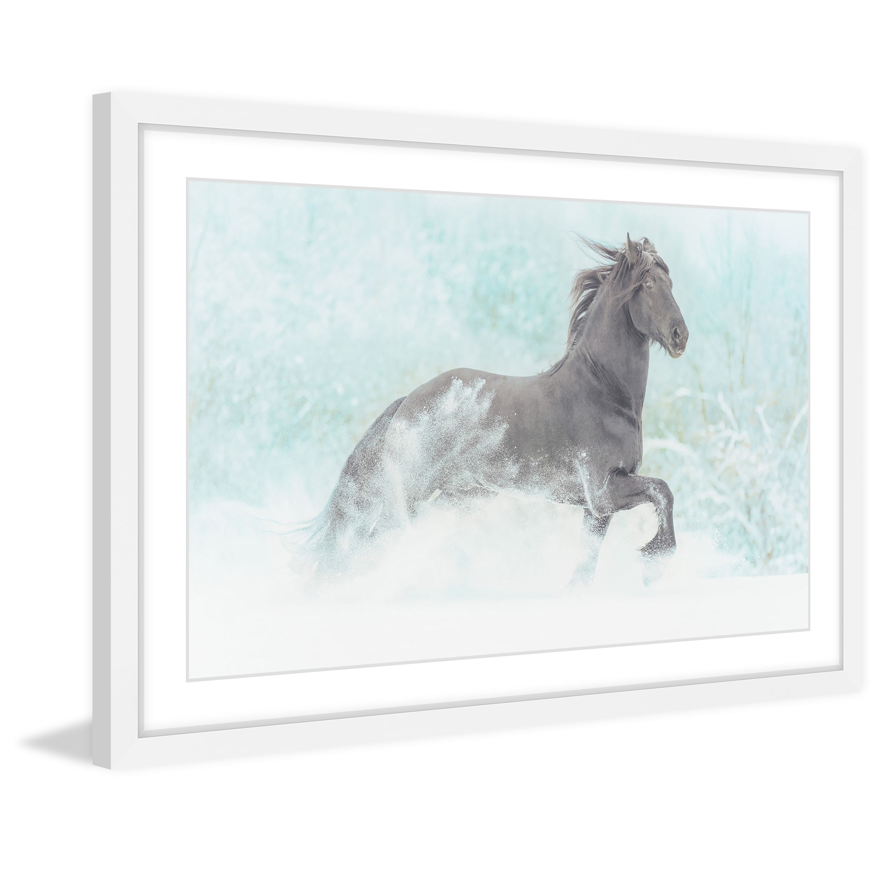 "Frolicking Equus" Framed Painting Print