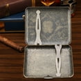 thumbnail image 3 of Caja de Cigarrillo, Dañada Mano de Obra Portátil Húnmeda Resistente A la Caja de Cigarrillo de Bronce Elegante 20 Cigarrillos para Diario, 3 of 7