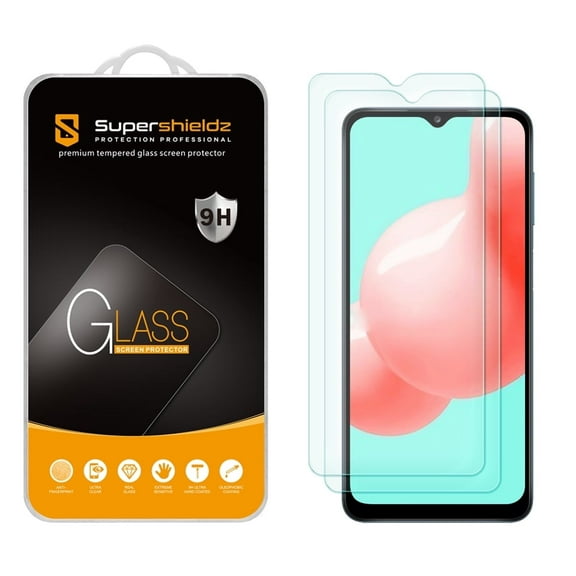 [2-Pack] Supershieldz for Samsung Galaxy A32 5G / A03 / A03 Core Tempered Glass Screen Protector, Anti-Scratch, Anti-Fingerprint, Bubble Free