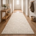 thumbnail image 6 of 11x13 White Tufted Area Rug – Geometric Rectangle Carpet for Hallway & Bedroom | Soft Non-Slip Accent Rug, 11 x 13 ft, 6 of 8