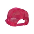 thumbnail image 3 of Gravity Threads Smile Face Embroidery Adjustable Trucker Hat - Smile - Hot Pink, 3 of 4