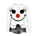 thumbnail image 2 of Craaazy Christmas Sweatshirt for Women Loose Crewneck Long Sleeve Funny Xmas Print Holiday Blouse Gifts, 2 of 5