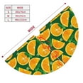 thumbnail image 3 of Yiaed Orange Lemon Print Christmas Tree Skirt , Tree SkirtsTree Mat for Christmas Winter Holiday Indoor Decorations-30", 3 of 7