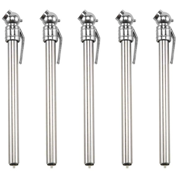 5 Pack Pencil Tire Pressure Gauge 5-50 PSI Universal for Car Motorcycle Bicycle