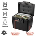 thumbnail image 6 of SentrySafe 1170 Fireproof Document Safe with Key Lock, 0.61 CuFt., Black, 6 of 8