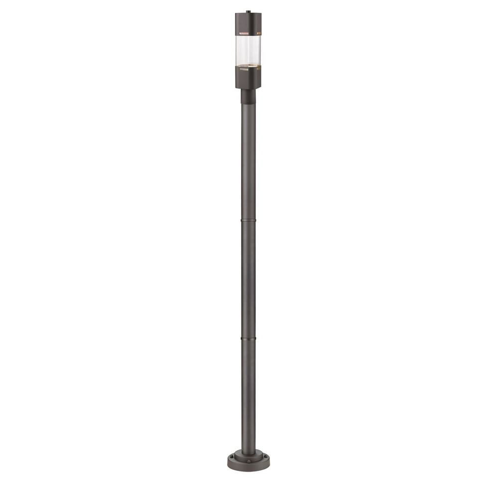 Outdoor Post Light 1 Light Fixtures With Deep Bronze Finish Aluminum