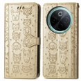 thumbnail image 4 of Étui Rabattable pour FOXDOCK Vivo Y300 Pro, Chat et Chien en Cuir PU Embossé avec Fentes pour Cartes, Support, 4 of 6